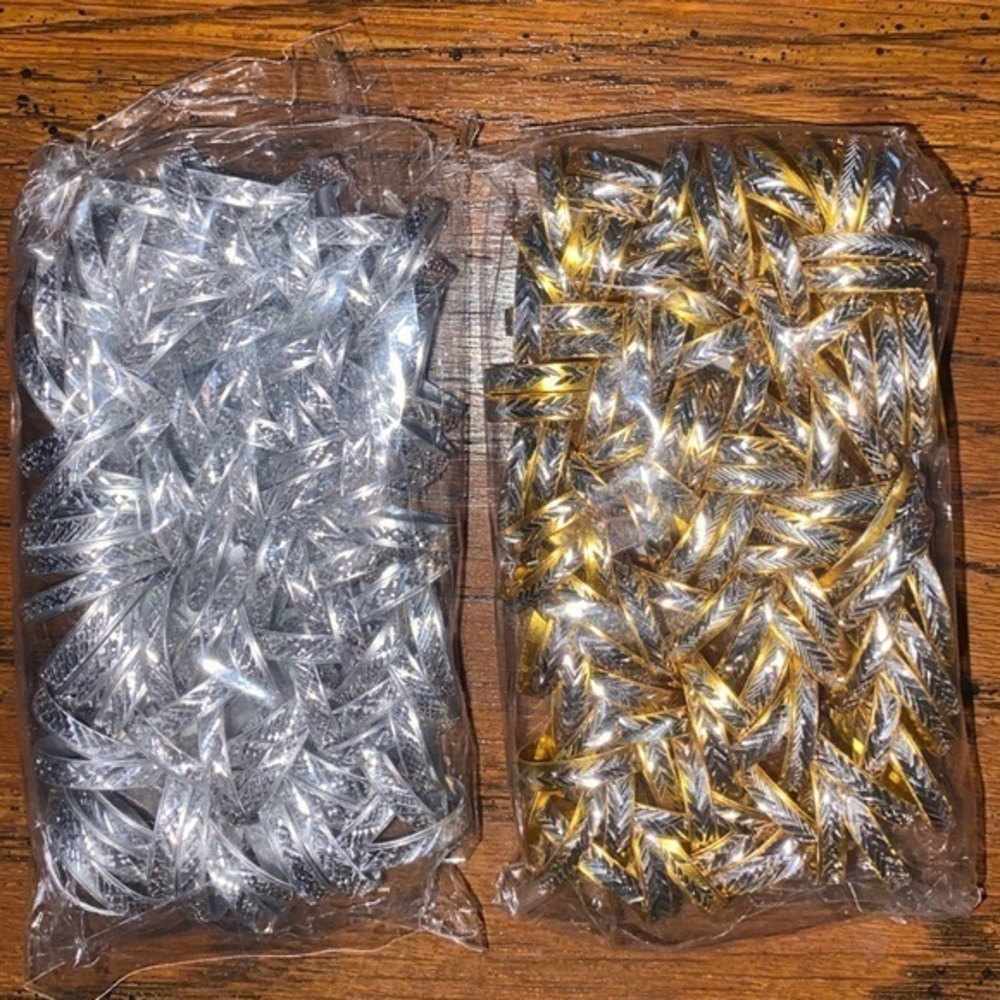 NEW Fine Fashion Unisex Lightweight Aluminum 200 Piece Ring Lot (Gold & Silver)